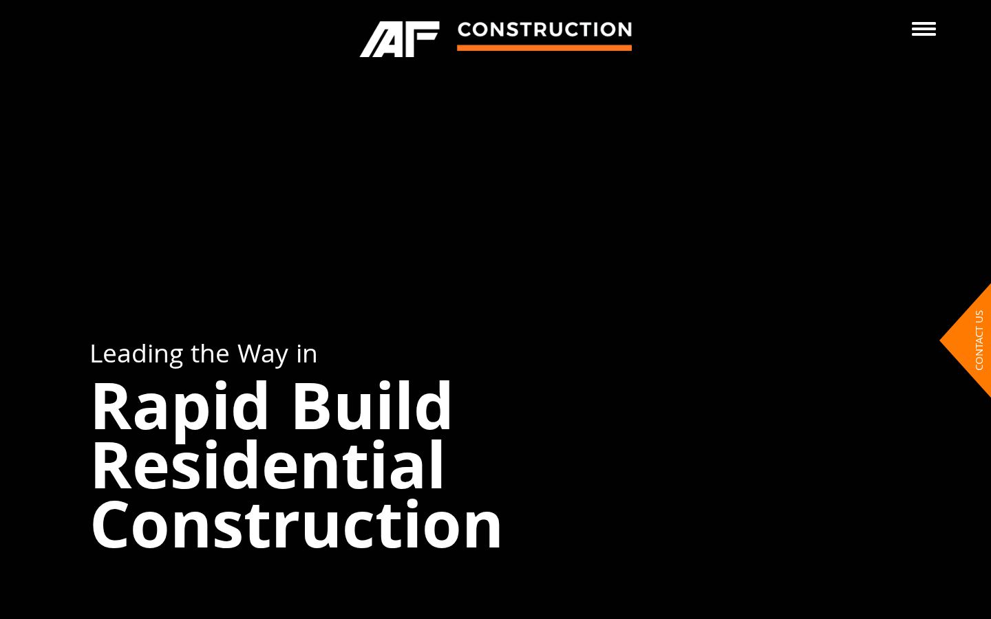 AF Construction website screenshot