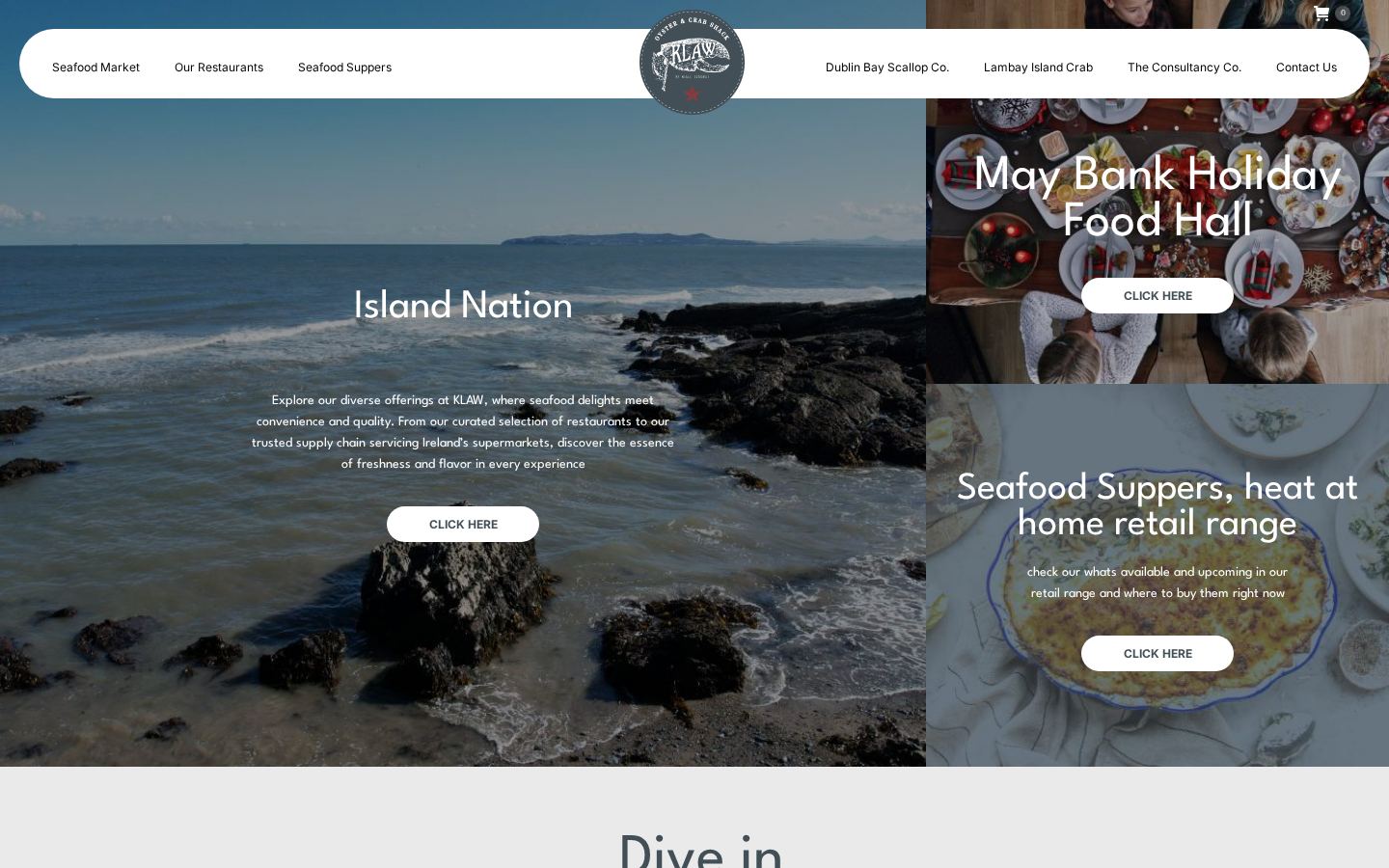 Klaw website screenshot